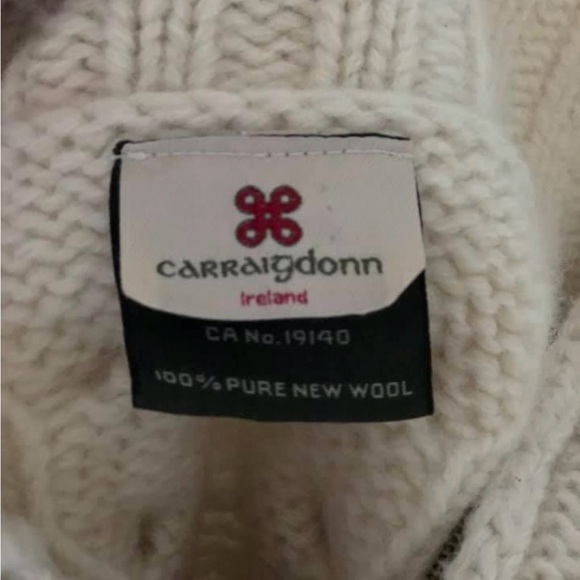 Unisex Carraigdon Ireland Vintage Wool Jacket/Sweater M/L fit Ladies - Picture 4 of 5